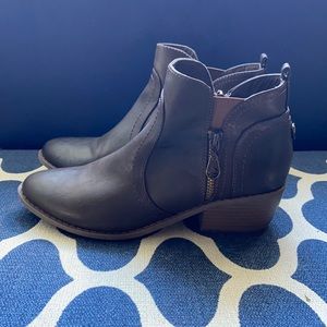 Dark brown ankle boots